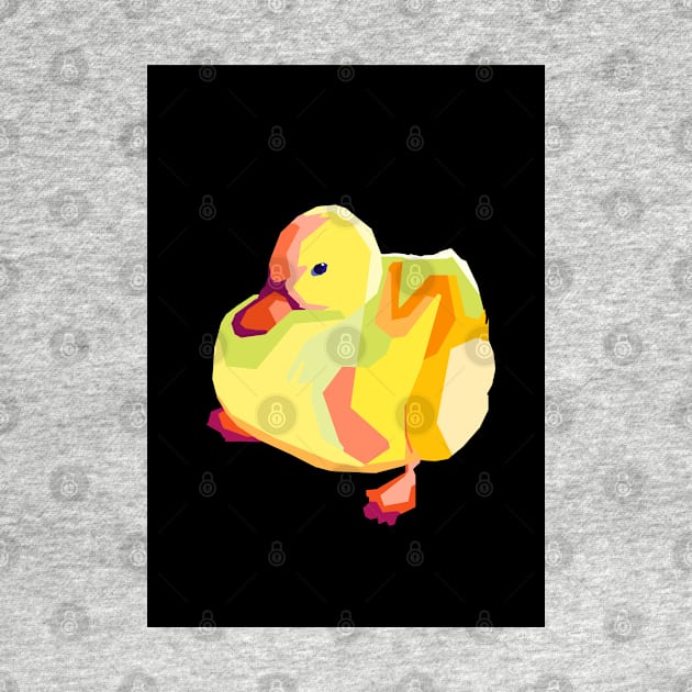 Cute Duck Meme Pop Art by Zet Art